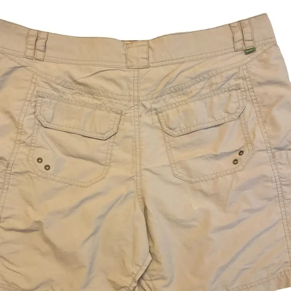 REI UPF 50 Trek Short -10 tan nylon , water resistant, UPF lightweight - Picture 5 of 5